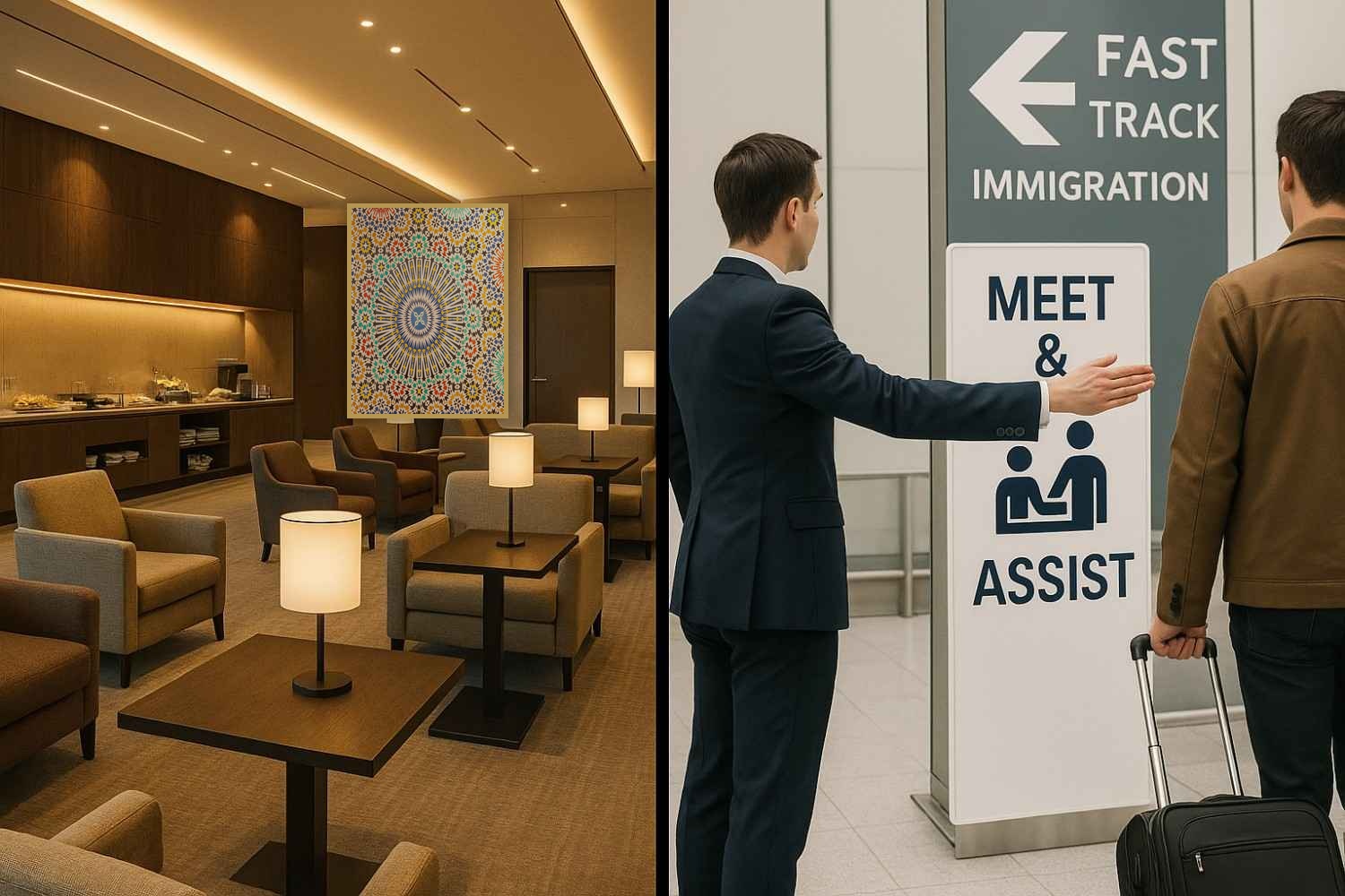 Meet and Greet avec Accès Salon Aspire à l'aéroport Casablanca
